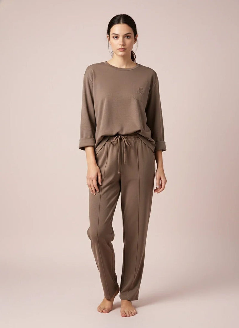 Women's 2-piece Modal Sports Set, Brown