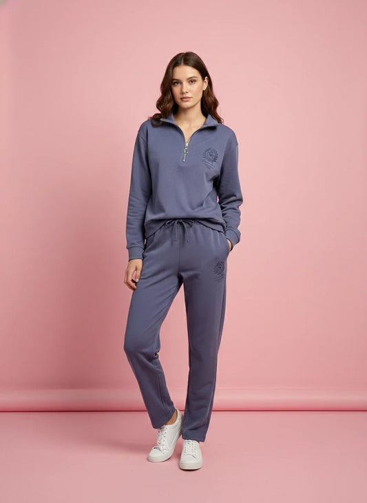 Дамски Спортен Комплект от 2 части с Модал, Лилав So Cute Roberto Fashion Store Set SOC1302SETLILMODS S