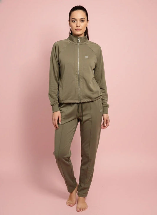 Дамски Спортен Комплект от 2 части с Модал, Зелен So Cute Roberto Fashion Store Set SOC1302SETGREMODS S