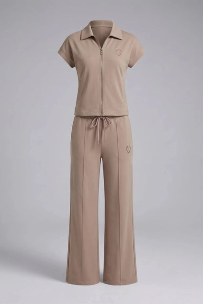 Дамски вискозен комплект 2 в 1 So Cute - кафяво So Cute Roberto Fashion Store Set SCT0907SETBROTOP-M M