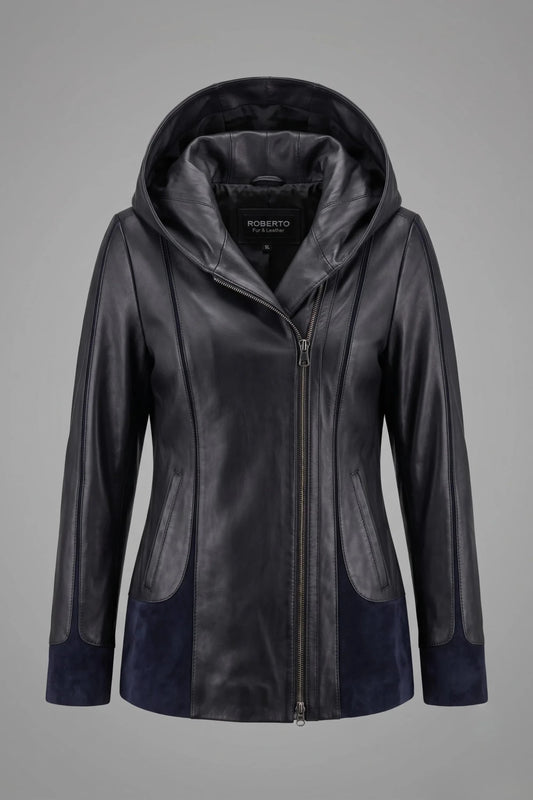 Дамско кожено яке Siena в тъмносиньо Roberto&Co Roberto Fashion Store Jacket LEA2505JCKNAVVL+2XL 2XL