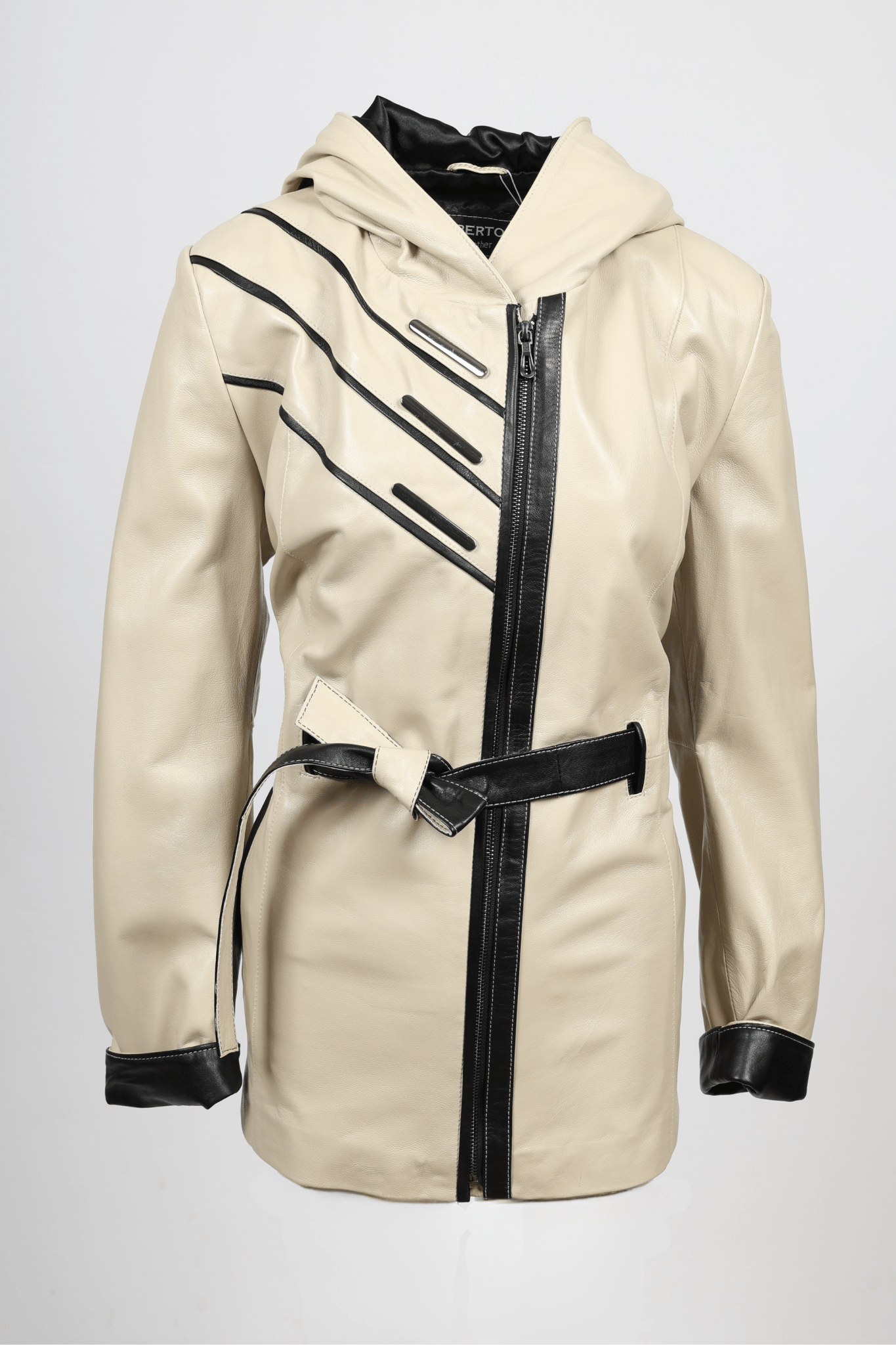 Дамско Кожено Яке, Бежов Roberto Fashion Roberto Fashion Store Jacket LEA2511JCKBEIBLTM XS