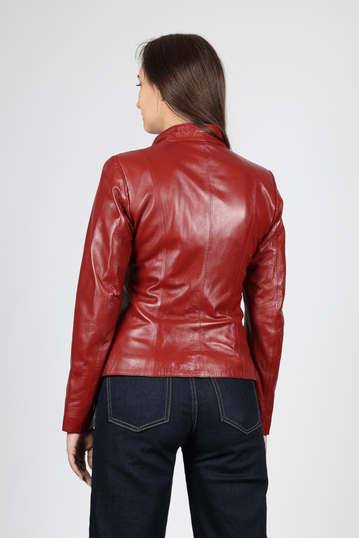 Women's Leather Jacket, Red
