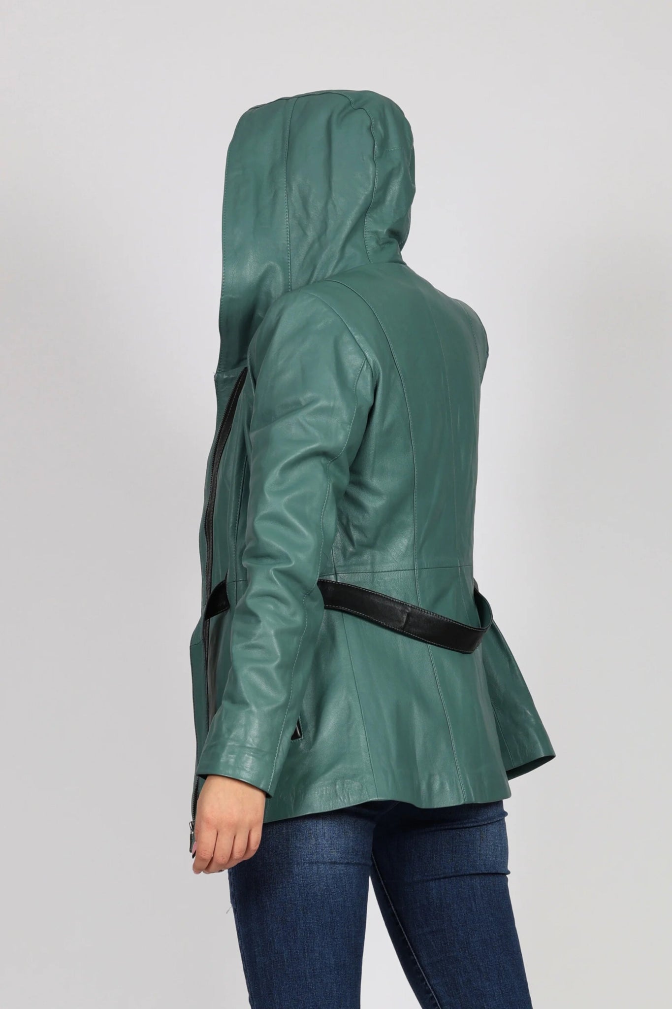 Дамско Кожено Яке, Грахово Зелен Roberto Fashion Roberto Fashion Store Jacket LEA2511JCKGRLBLTM XS