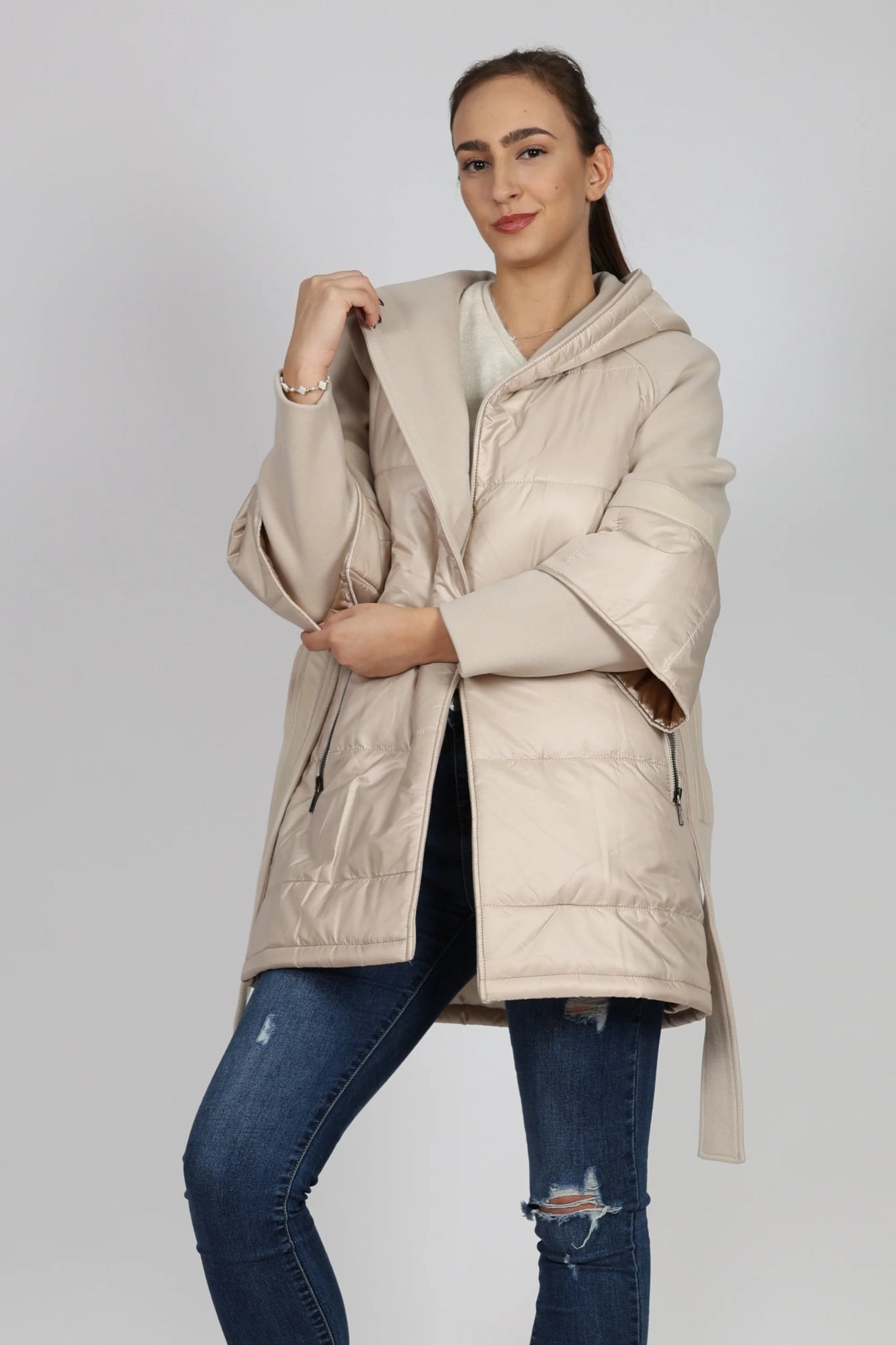 Дамско Палто, Бежов Roberto Fashion Roberto Fashion Store One piece AGS0612COABEISPT38 38