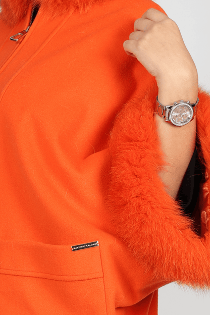 Дамско Палто, Оранжев