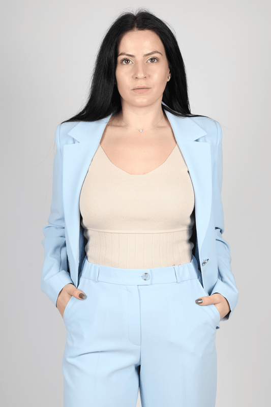 Дамскo Сако, Син Roberto Fashion Store Blazer MERBLAZEBL36 36 EU Blue