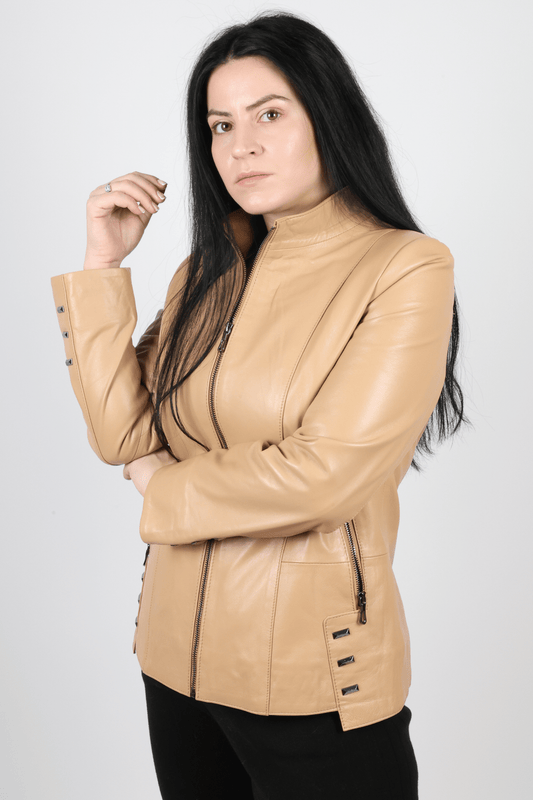 Дамско Яке, Бежов Roberto Fashion Store Jacket ROBE1180 L INTL Beige