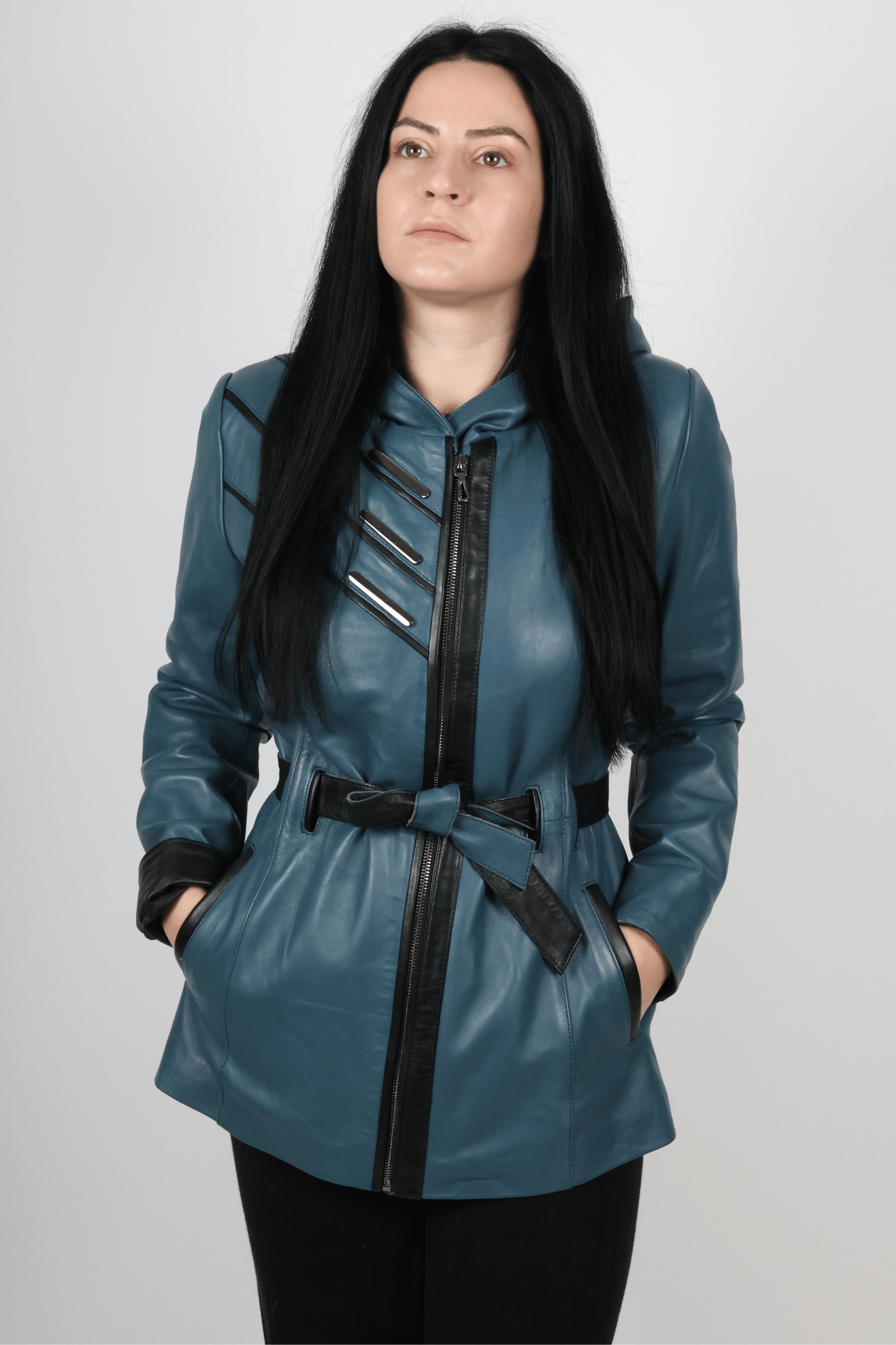 Дамско Яке, Бежов, Зелен & Червен Roberto Fashion Store Jacket ROBE118504 M INTL Blue