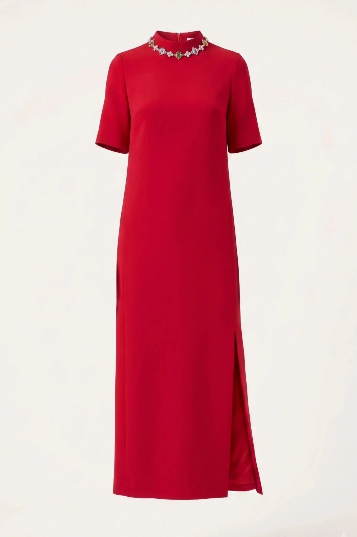 Елегантна дълга рокля VIPART - червено VIPART Roberto Fashion Store Dress VPR0907DRSREDLNG-38 38