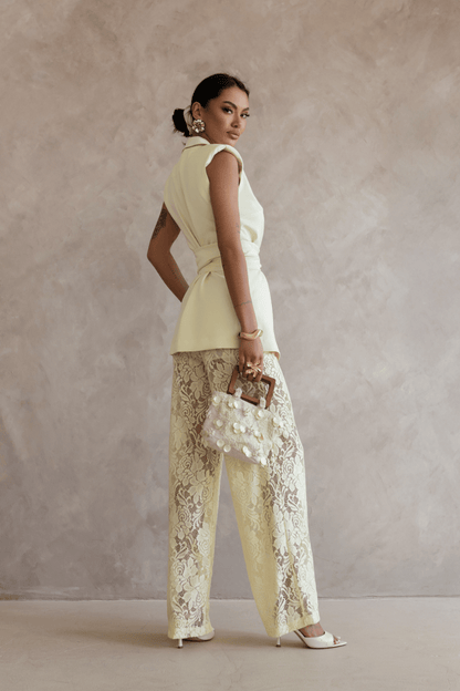 Комплект AURA в жълто - стилен комплект домашен текстил LaBalancia Roberto Fashion Store T-shirt 5907378521036 XS/S