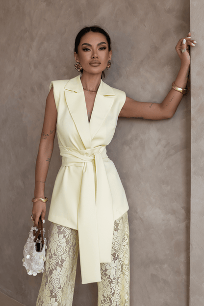 Комплект AURA в жълто - стилен комплект домашен текстил LaBalancia Roberto Fashion Store T-shirt 5907378521036 XS/S