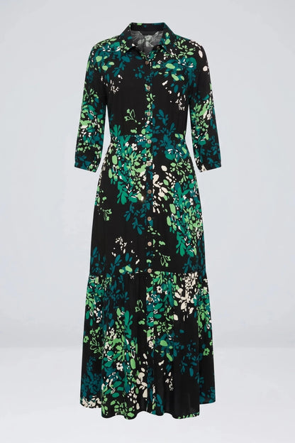 Миди рокля "Siyana" от поливискоза - зелено Roberto&Co Roberto Fashion Store Dress PIE1007DRSGRNMID-S S