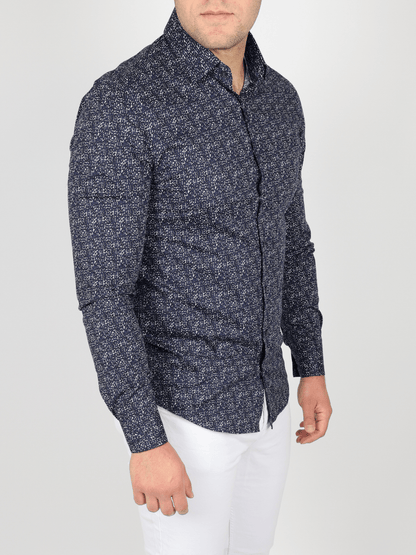 Мъжка Риза, Син Roberto Fashion Store Shirt K10K1078530G238 38 Navy