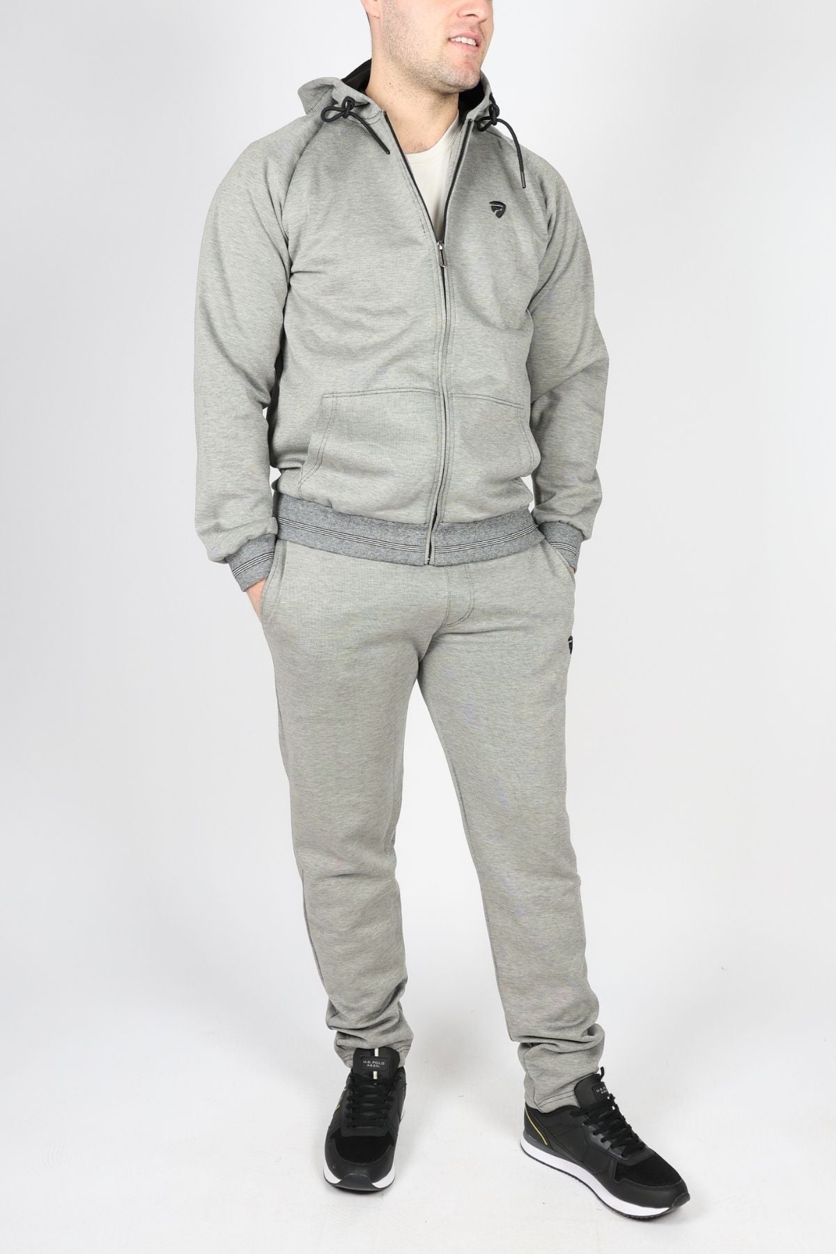 Мъжки Анцуг, Син, Сив & Кафяв Roberto Fashion Store Tracksuit ROBETRACKSUI00002 M Gray