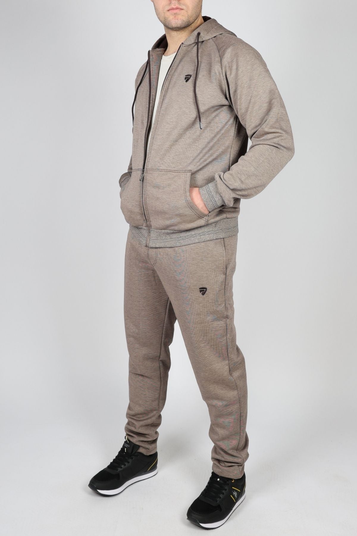 Мъжки Анцуг, Син, Сив & Кафяв Roberto Fashion Store Tracksuit ROBETRACKSUI00001 M Brown