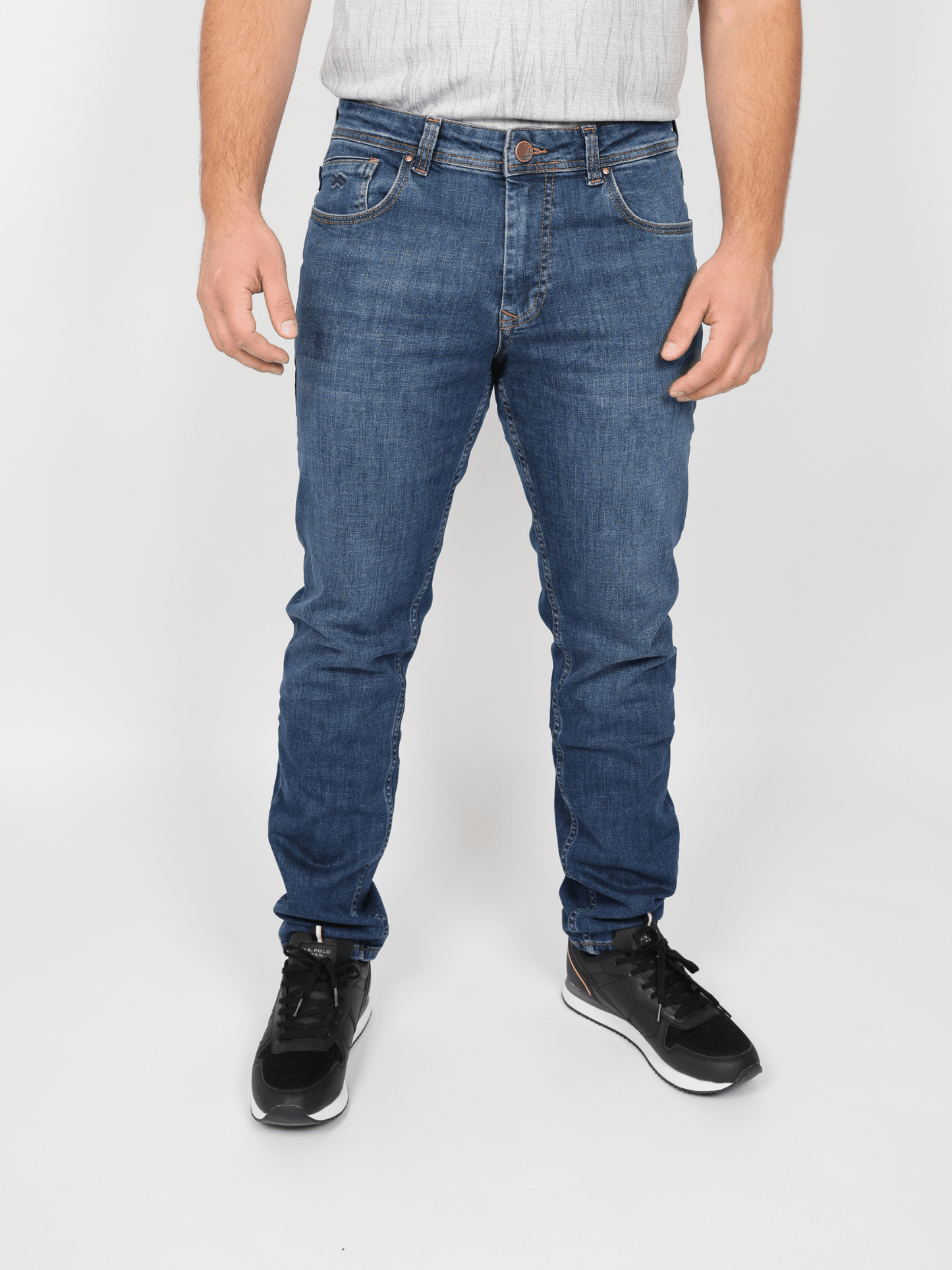 Мъжки Дънки, Син Roberto Fashion Store Jeans BLROBW13 W30 Blue