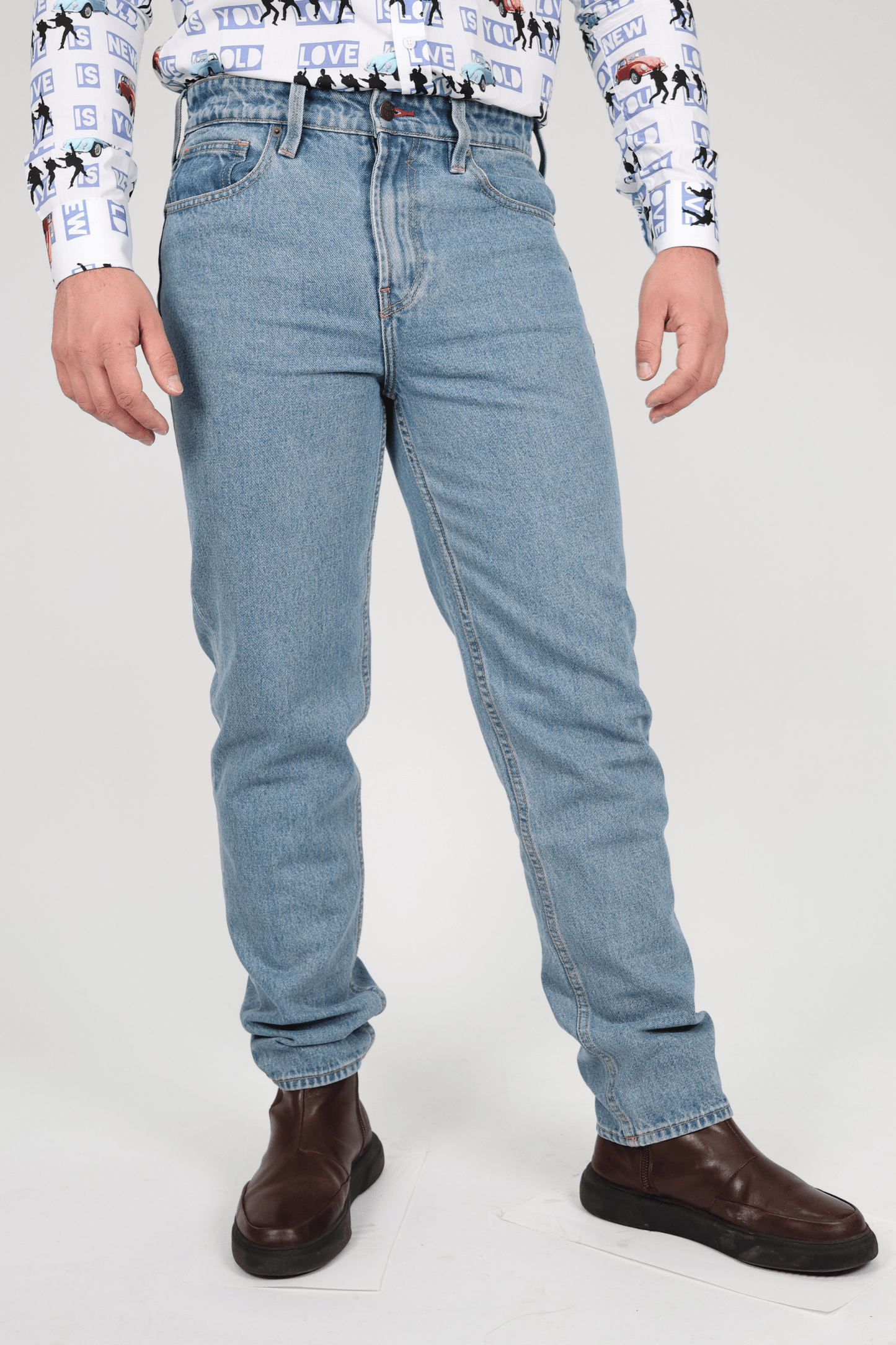 Мъжки Дънки, Син Roberto Fashion Store Jeans M93AT3R2IB2W31 W31 Blue