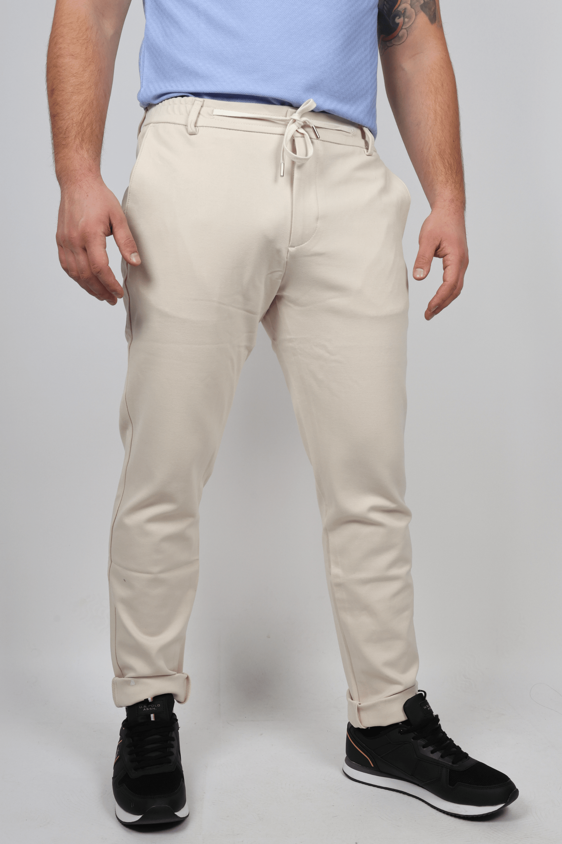 Мъжки Панталон, Бежов Roberto Fashion Store Trousers W29 Beige