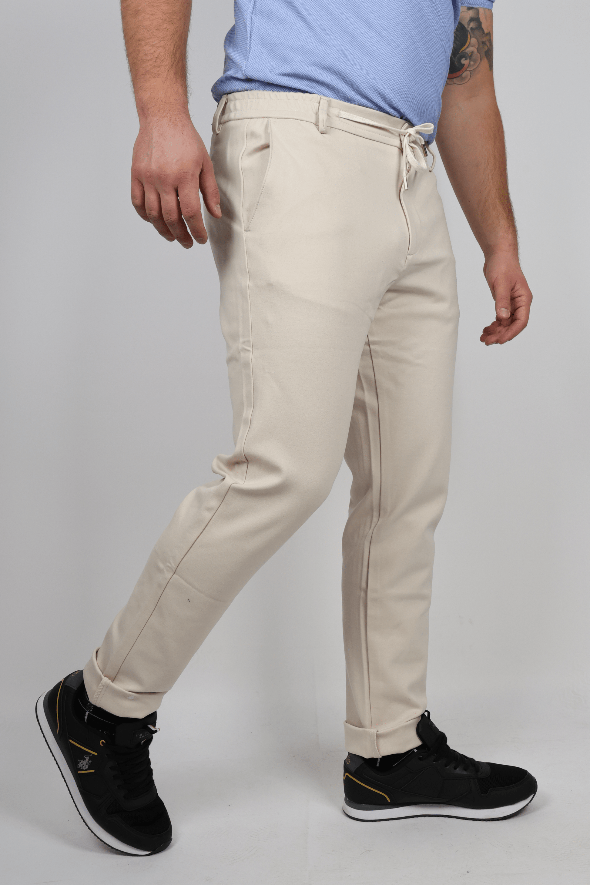 Мъжки Панталон, Бежов Roberto Fashion Store Trousers W29 Beige