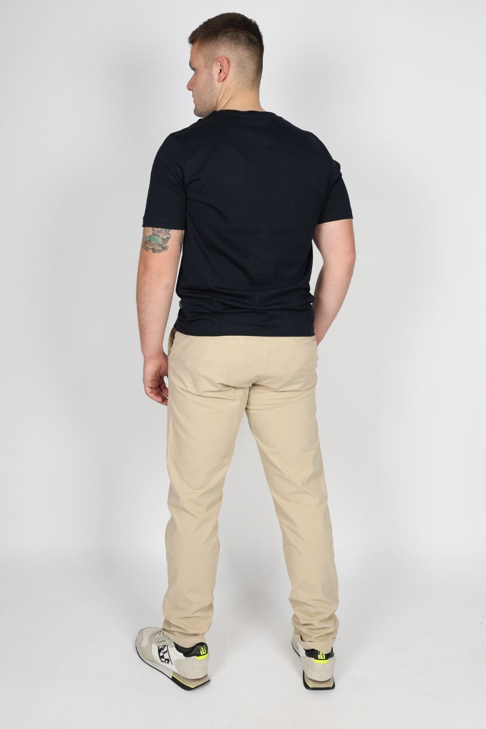 Мъжки Панталон, Бежов, Кафяв, Зелен & Тъмно Син Roberto Fashion Store Trousers W30 Beige