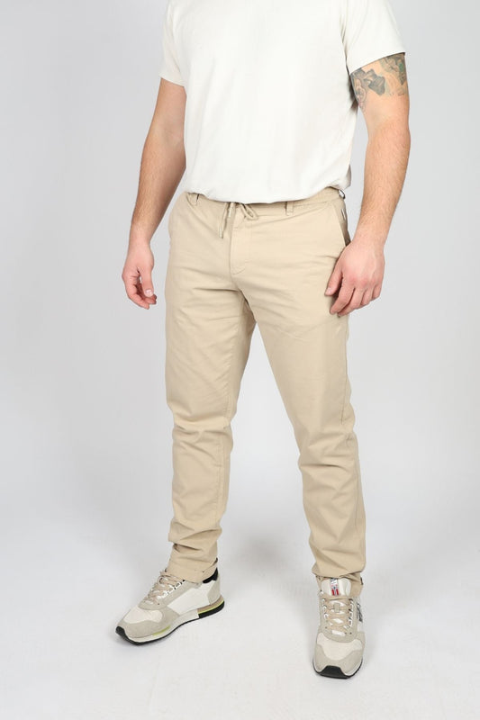 Мъжки Панталон, Син & Бежов Roberto Fashion Store Trousers ROBTROUBEI1130 W30 Beige