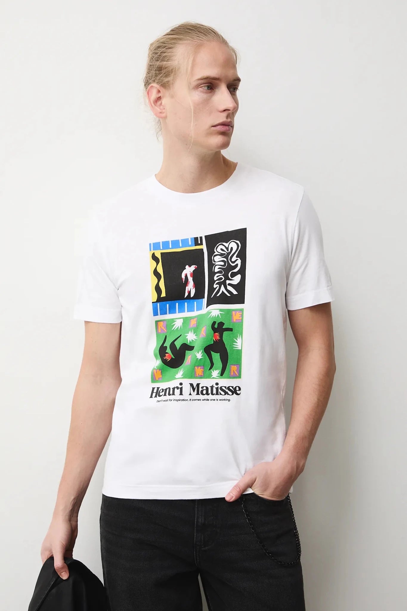 Мъжка тениска "Nature" с абстрактен арт принт Medicine Roberto Fashion Store T-shirt RS26TSM251-00X-M M