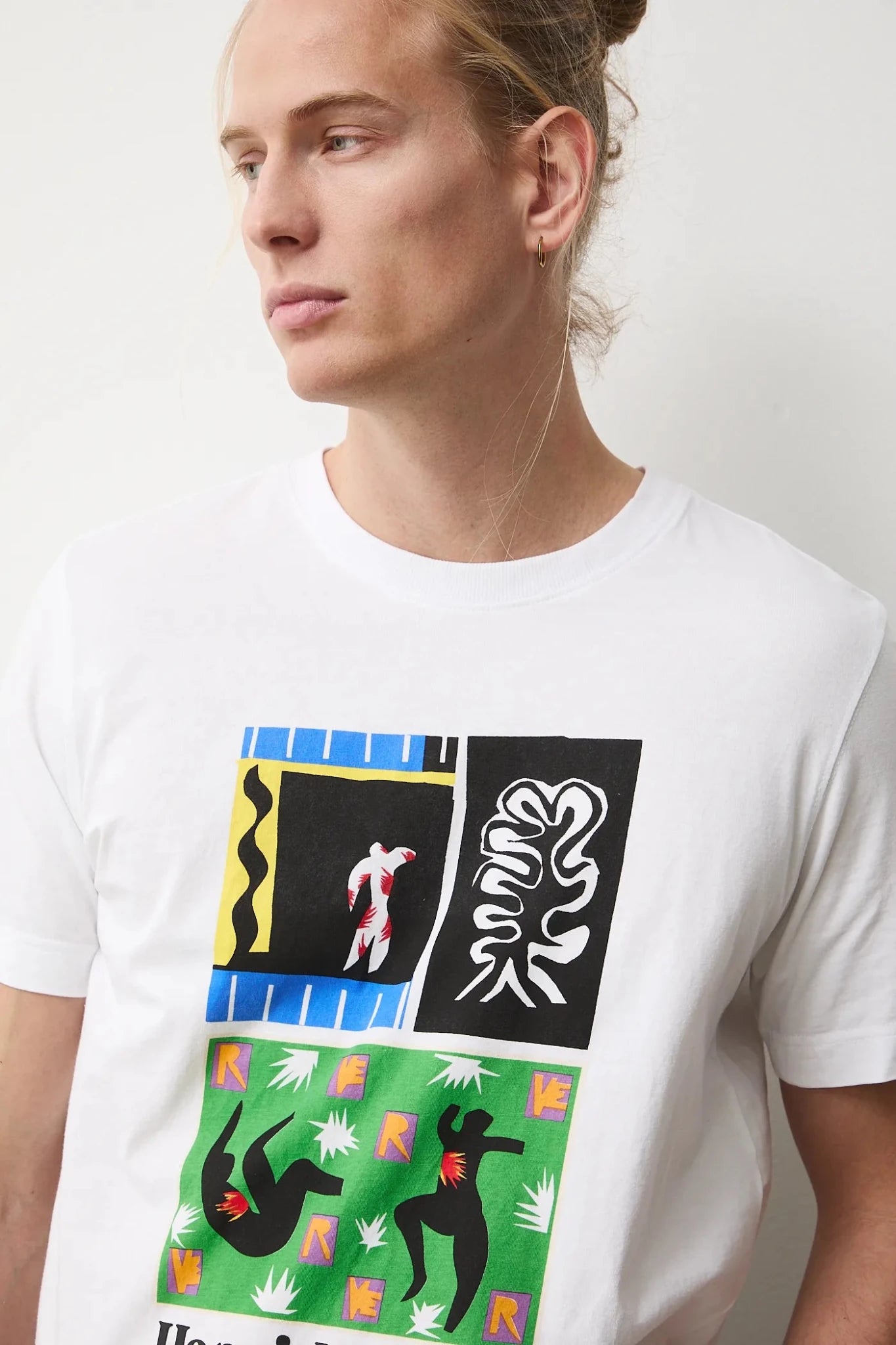 Мъжка тениска "Nature" с абстрактен арт принт Medicine Roberto Fashion Store T-shirt RS26TSM251-00X-M M