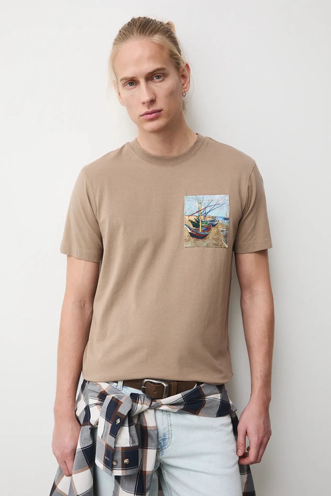 Мъжка тениска с принт на джоба Medicine Roberto Fashion Store T-shirt RS26TSM262-80X-S S