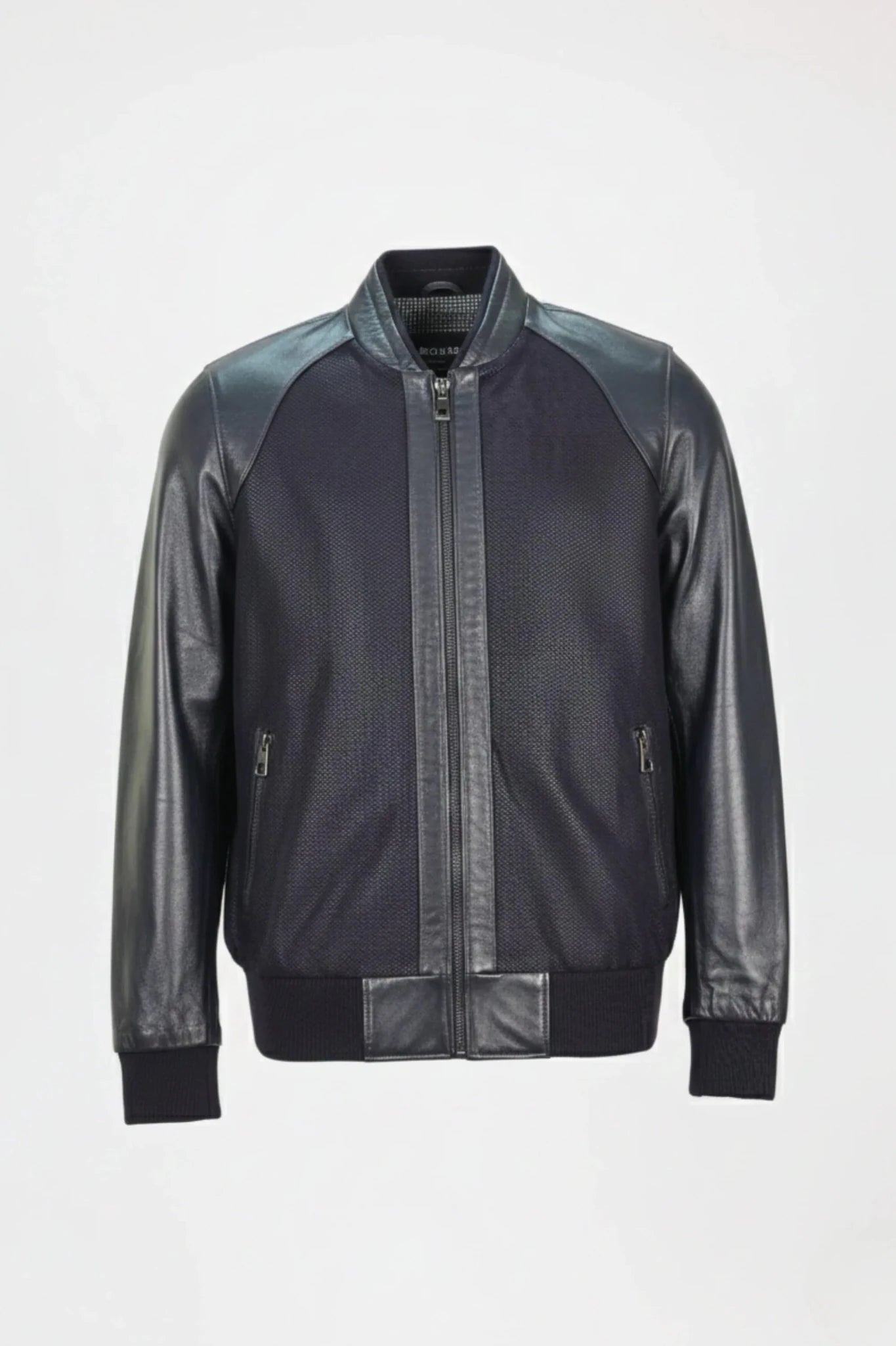 Мъжко Кожено Яке, Син Roberto Fashion Roberto Fashion Store Jacket LEA2601JACNAVVELXL M