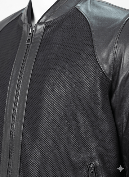 Мъжко Кожено Яке, Син Roberto Fashion Roberto Fashion Store Jacket LEA2601JACNAVVELXL M