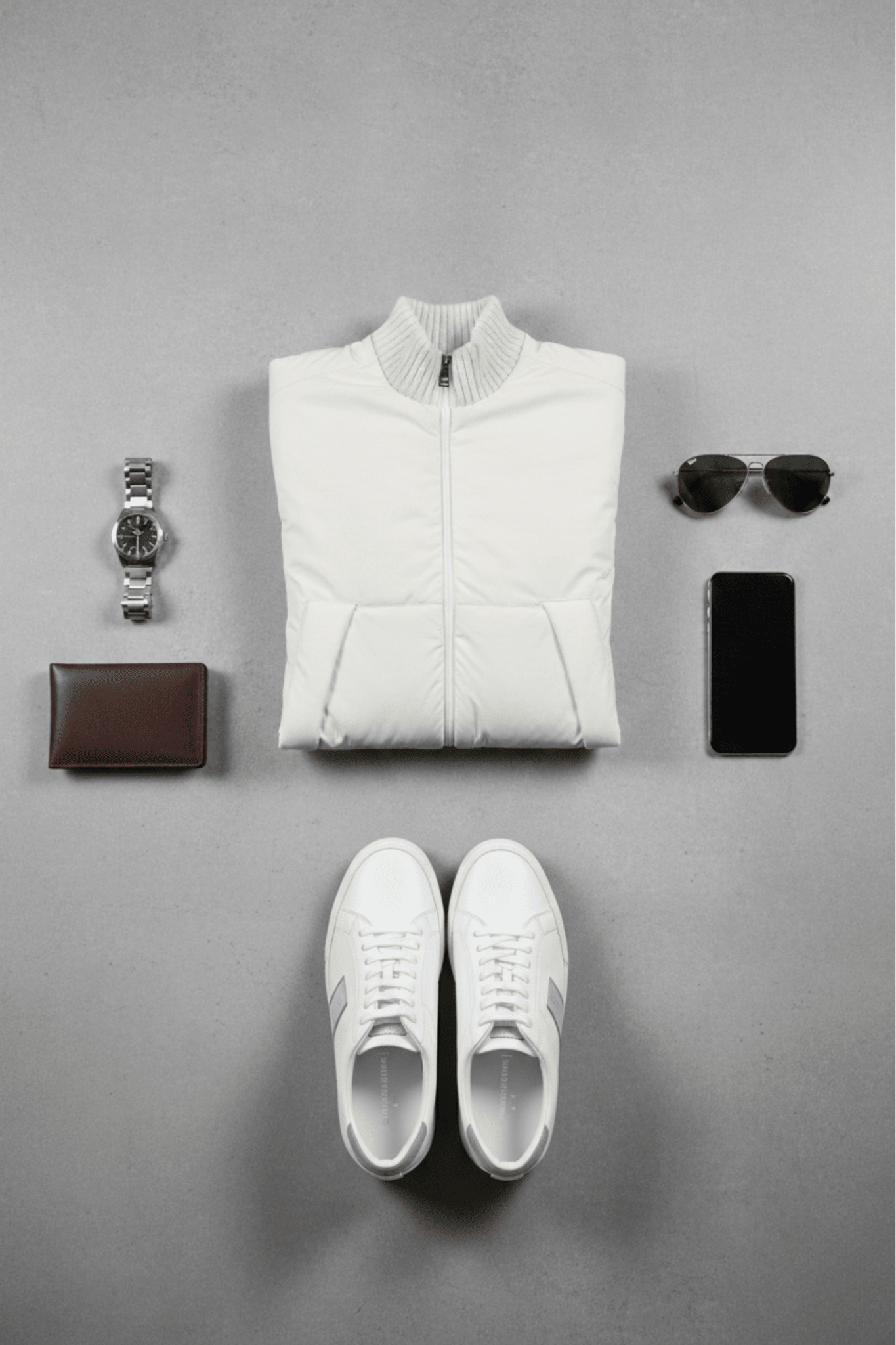 Мъжко Спортно Яке с плетени ръкави, Бял Giotelli Roberto Fashion Store Jacket GIO2601SWEWHIZIPM M