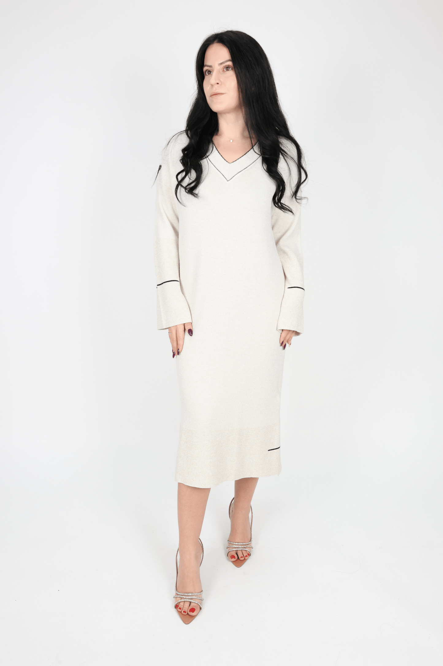 Рокля, Бежов Roberto Fashion Store Dress 1E3F5GS S INTL Beige