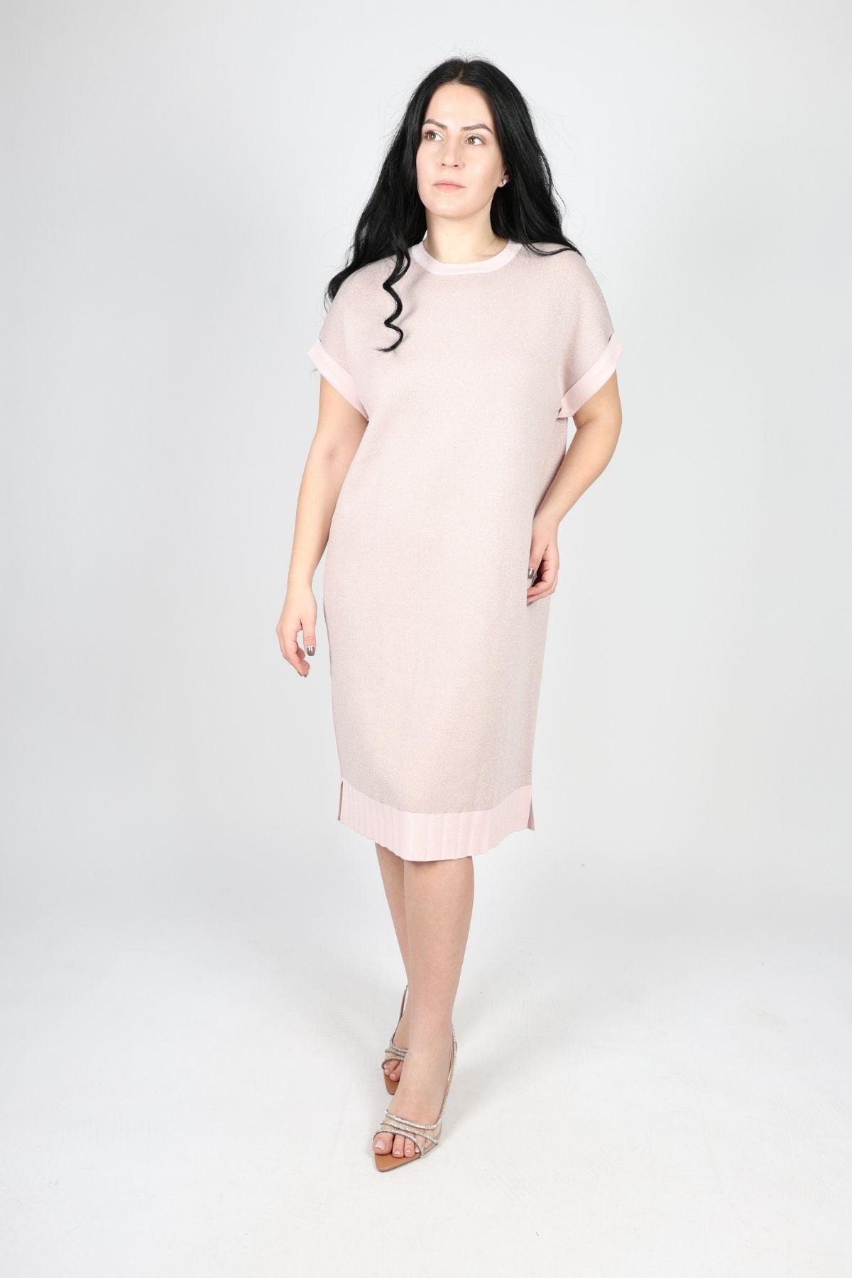 Рокля, Бял & Розов Roberto Fashion Store Dress SERDREPIN01S S Pink