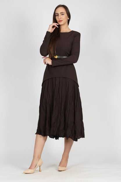 Рокля, Кафяв Setre Roberto Fashion Store One piece STR0612DRSBRWLNG36 36