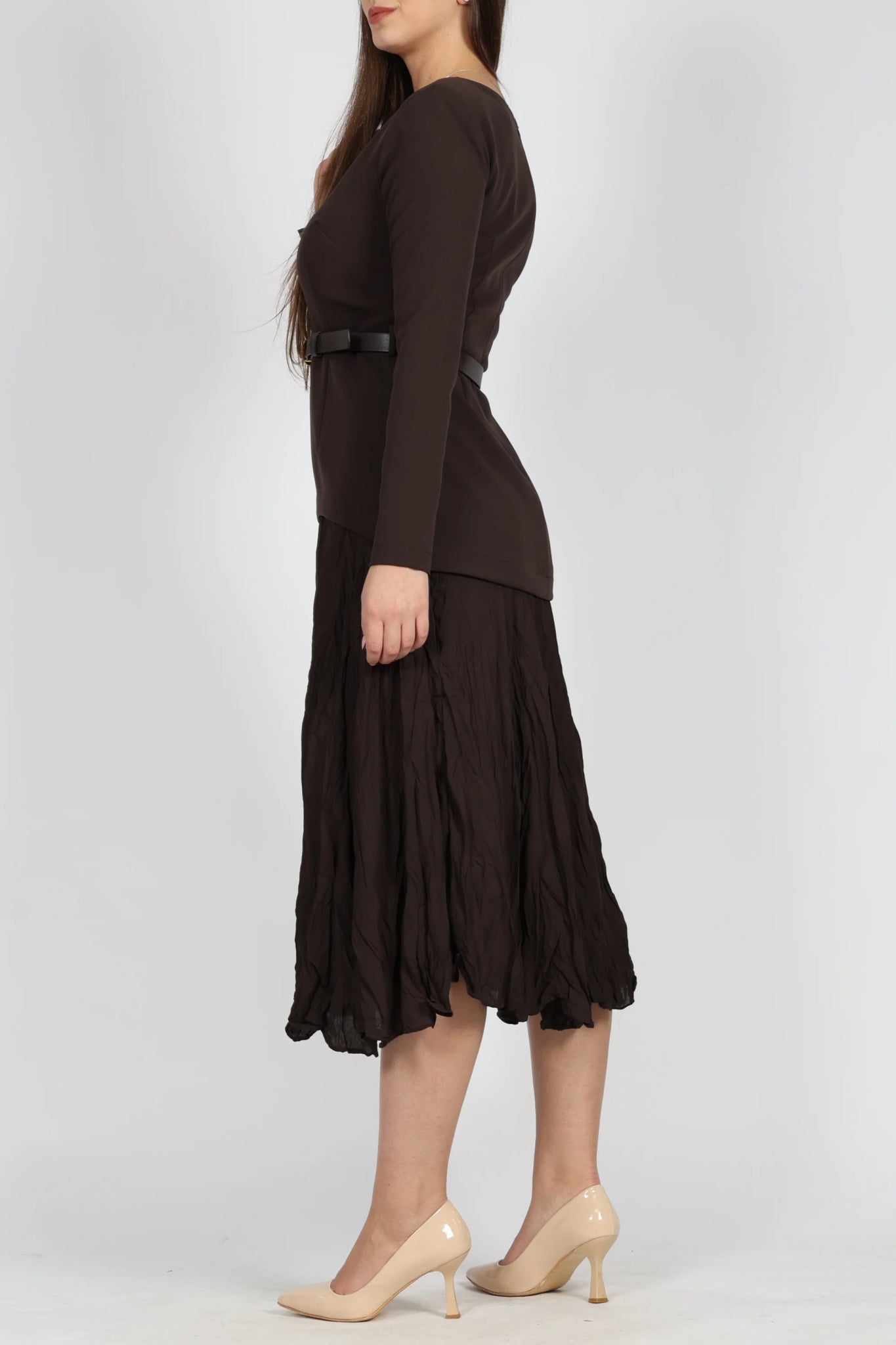 Рокля, Кафяв Setre Roberto Fashion Store One piece STR0612DRSBRWLNG36 36