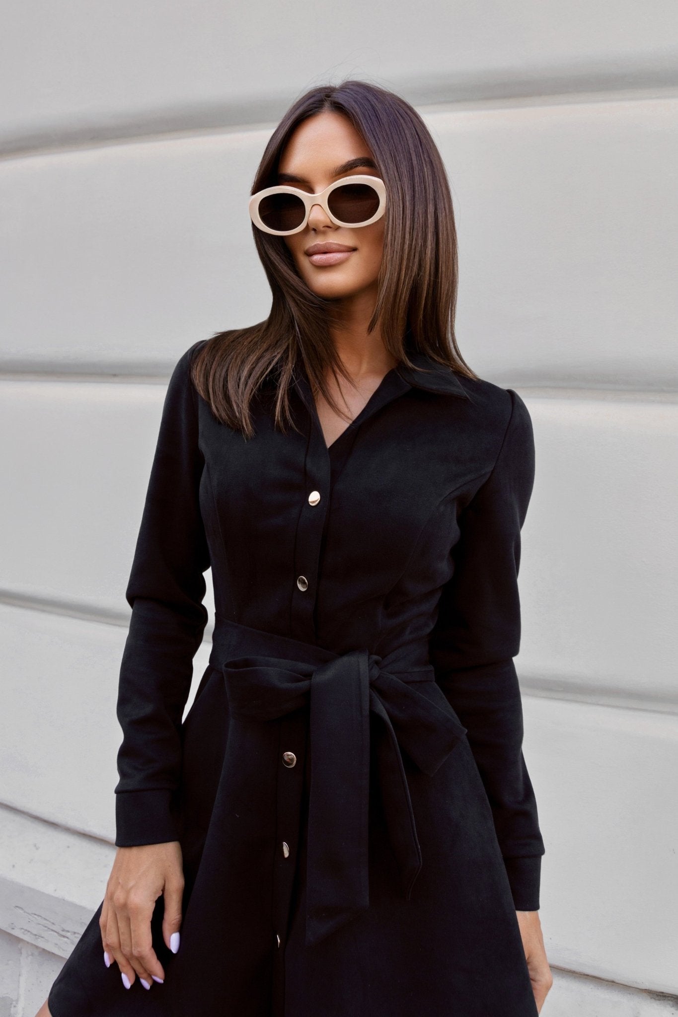 Рокля LANA с ръкав и елегантна цветна визия за модерни жени LaBalancia Roberto Fashion Store Shirt 5907378502820 S