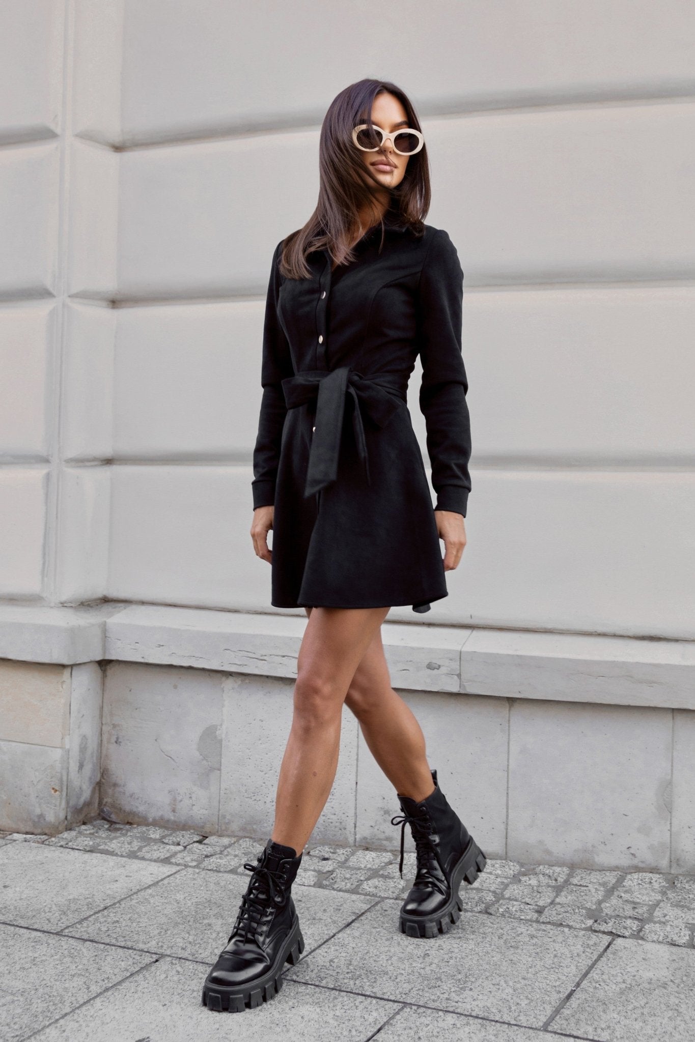 Рокля LANA с ръкав и елегантна цветна визия за модерни жени LaBalancia Roberto Fashion Store Shirt 5907378502820 S